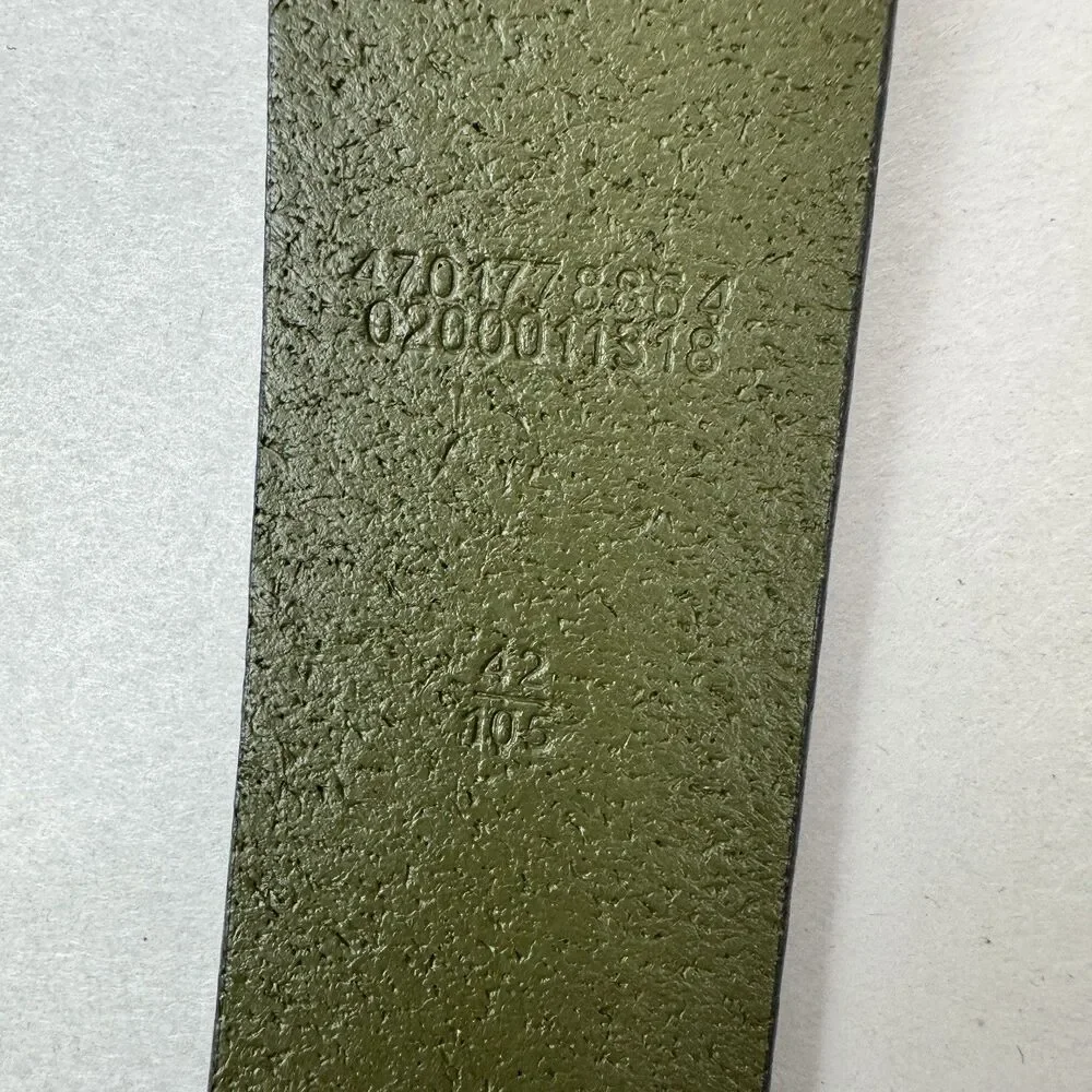 Polo Ralph Lauren Men’s Green Pebbled Leather Belt Size:42